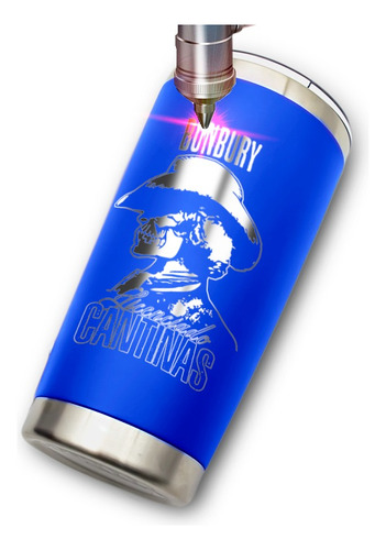 Termo Yite Azul 500 Ml Licenciado Cantinas Enrique Bunbury