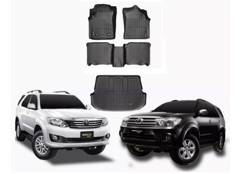 Alfombra Weathertech Fortuner 2008 - 19 Negro Juego Completo