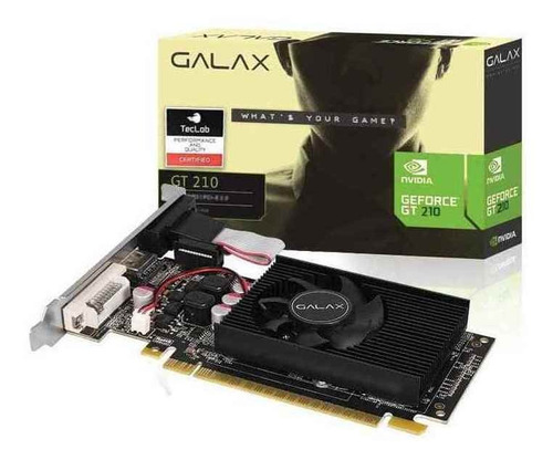 Imagem 7 de 7 de Placa De Video Galax Geforce Gt 210 1gb Ddr3 Low Profile