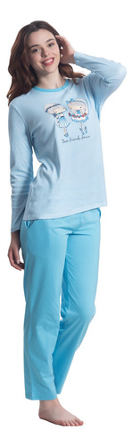 Pijama Algodon Top Print