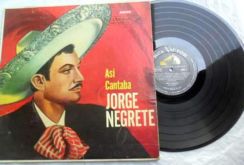 Jorge Negrete - Así Cantaba * Rancheras Mariachi, Vinilo Vg+