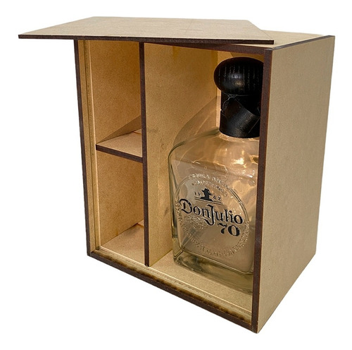 21caja Madera Mdf Para Tequila Mezcal Sin Botella