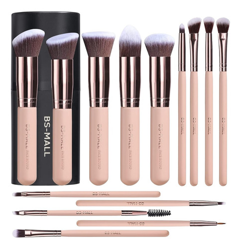 Set De 14 Brochas Pinceles Maquillaje Profesional Bs-mall