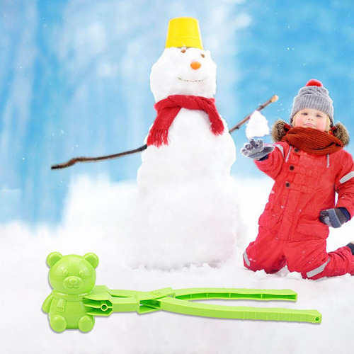Dabixx Clip para Bola de Nieve Winter Snow Ball Maker Herramienta de moldeo en Arena Juguete para niños Snow Scoop Maker UP Azul 