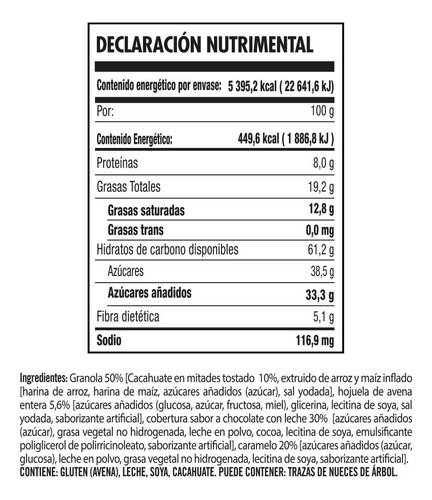 Barra Choco Caramel De Green Mountain® Caja De 1.2 Kg Con 40