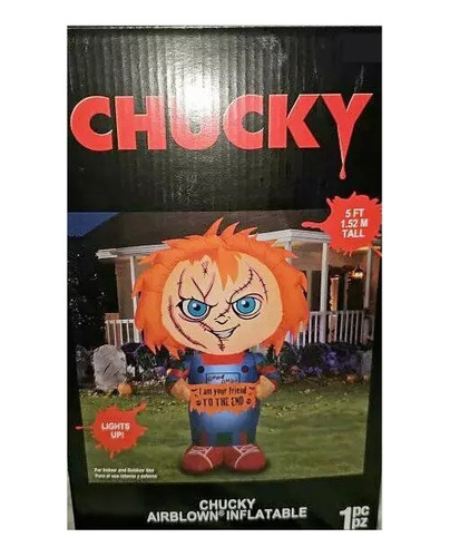 Inflable Chucky Halloween 1.52cm Original Envio Gratis