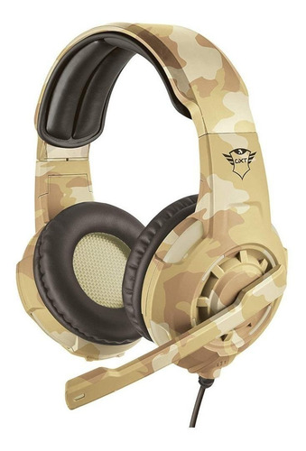 Imagen 1 de 12 de Audífonos gamer Trust Radius GXT 310 desert camo