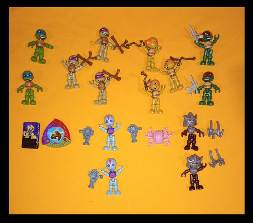 Tortugas Ninja Kinder Sorpresa Lote 16 Figuras Originales (Usado)