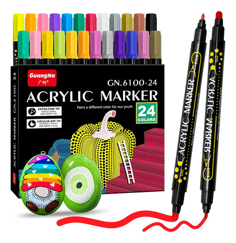 Marcadores De 24 Colores Y Suministros De Arte