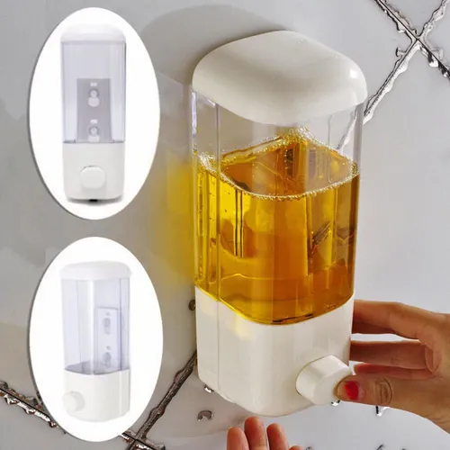 Wall Mount Soap Dispenser Liquid Sanitizer Transparent New