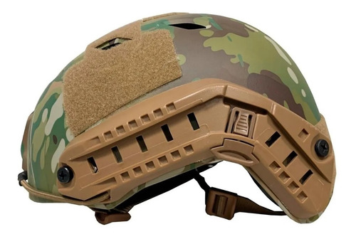 Imagen 2 de 5 de Casco Tactico Rbn Tactical Picatinny Airsoft Camu