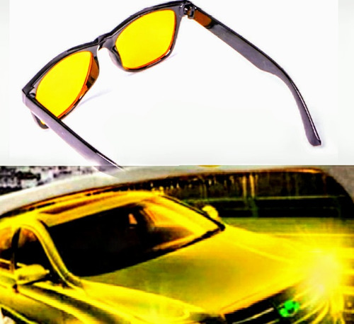 Óculos Para Noite Dirigir De Sol Motorista Lentes Amarelas