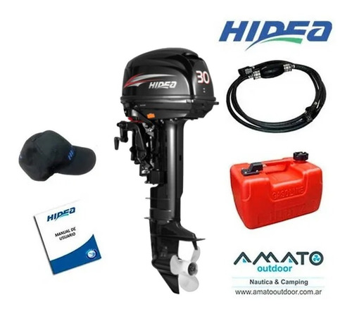 Motor Fuera De Borda Hidea 30hp 2t Pata Corta Arr Eléctrico