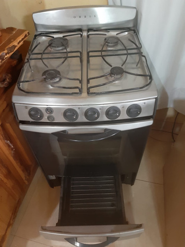 Cocina Orbis 4 Hornallas Acero Inoxidable Gas