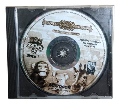 Zoo Tycoon 2 Coleção Do Tratado Disco 1 Pc Original Leia !