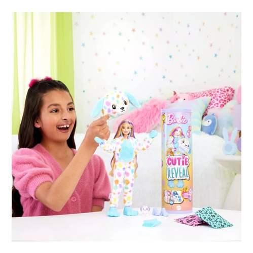Muñeca Barbie Cutie Reveal Disfraz De Dalmata 10 Sorpresas