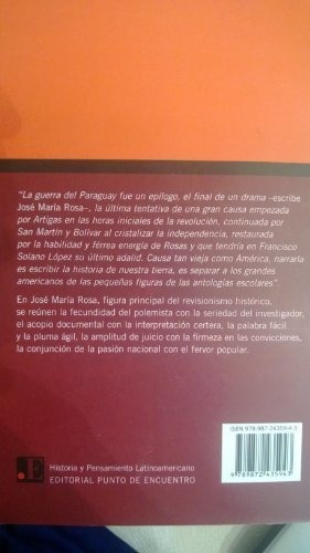 Libro La Guerra Del Paraguay De Jose Maria Rosa