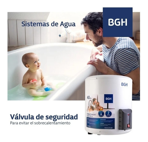 Imagen 6 de 9 de Termotanque 40lts Bgh | Eléctrico | Carga Inferior