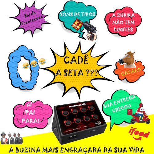 Buzina Com Sons De Tiros E Mais De 100 Sons Temos Estoque