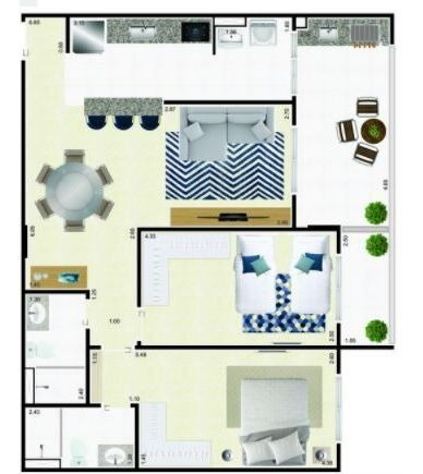 Imagem 4 de 6 de Apartamento Com 2 Dormitórios À Venda, 81 M² Por R$ 329.000,00 - Balneário Flórida - Praia Grande/sp - Ap3262