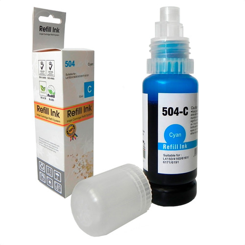 Refil De Tinta T504220 L6191 L6161 Ciano 70ml 6k - Promoção