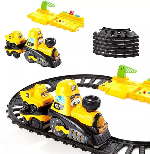Tren De Construcción Cat Luz Y Sonido Amarillo Junior Crew