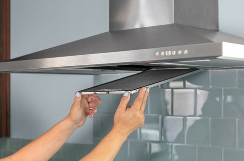 Imagen 3 de 8 de Campana Extractor Acero Inoxidable Luz Led Filtro Lavable