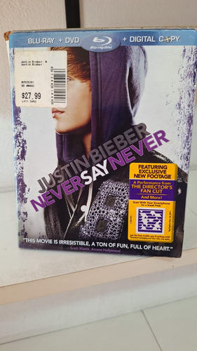 Blu-ray + Dvd - Justin Bieber Never Say Never