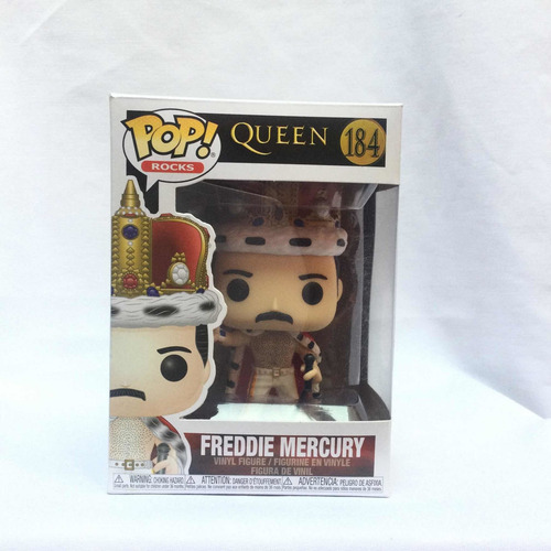 Funko Pop Rocks Queen Freddie Mercury #184 Figura De Vinil (Usado)