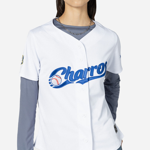 Jersey New Era Charros Jalisco Beisbol Lmb 25 Home Dama