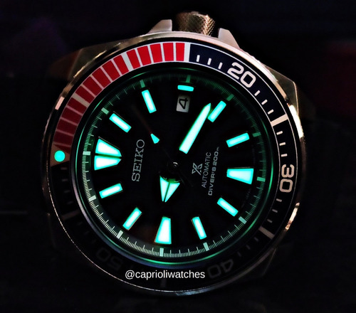 Incrível Relógio Seiko Samurai Srpb53 Igual A Novo Aproveite