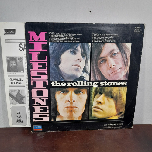 Imagem 2 de 8 de Vinil Lp Rolling Stones Milestone Com Encarte