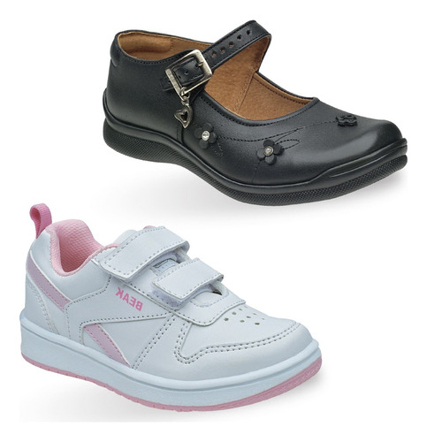 Zapatos/tenis Escolares Super Shoes Kit Niña