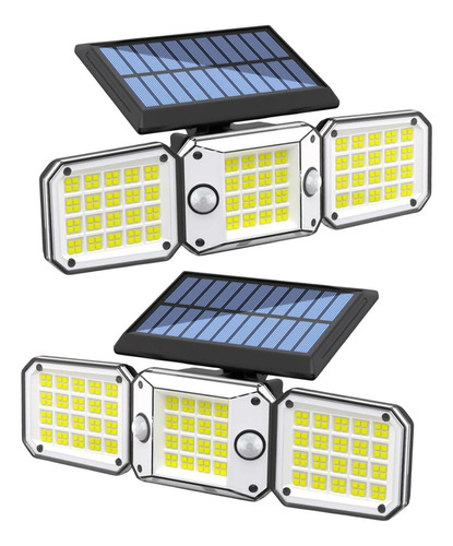 Luces Solares 2 Paquetes, 224 Led 3 Modos