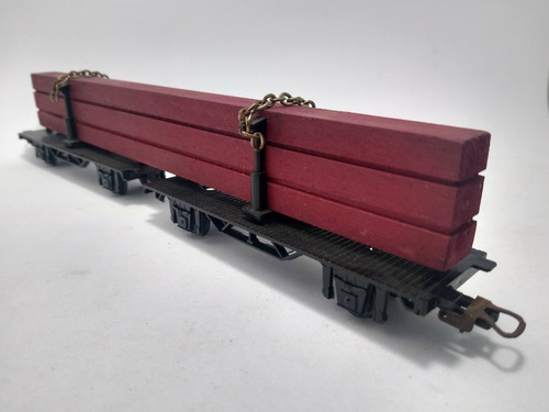Nico 2 Vagones Playos Transporte De Maderos Paya H0 (vcv 16) (Usado)