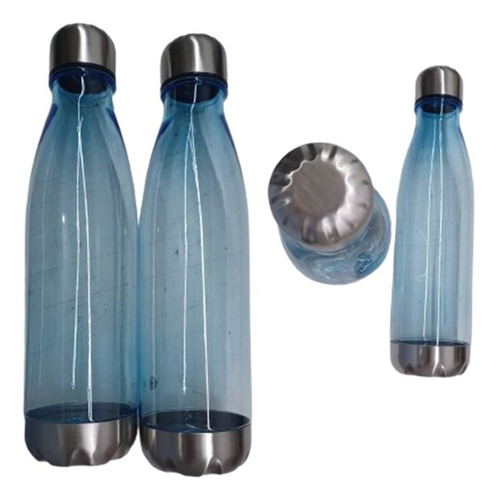 Set 2 Botellas Para Bebidas-agua-jugos, Util Colegio Y Cond 