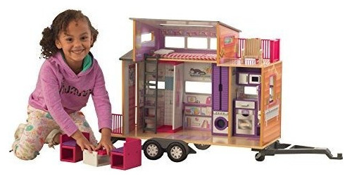 Kidkraft Teeny House Dollhouse Con Muebles Para Niños Mult.