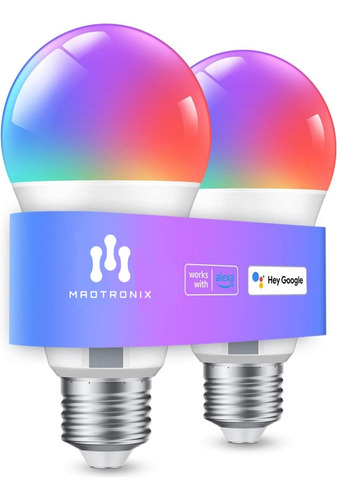 Foco Led Inteligente Wifi 2 Pack Rgb Madtronix 14w 1400lumen