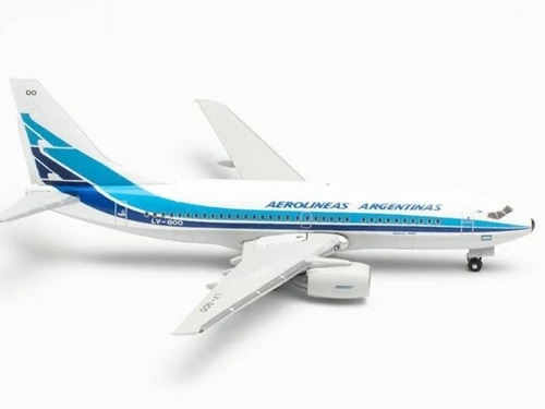 Imagen 3 de 10 de Avión Herpa Retro Aerolíneas Argentinas 1/500 Boeing 737