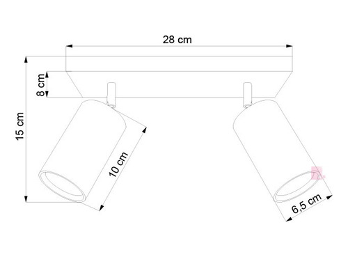 Barral 2 Luces Ideal Baño Cocina Lamparas Led Buena Luz
