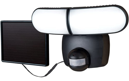 Halo Slmt Solar Motion Twin Led Reflector De Seguridad, Negr