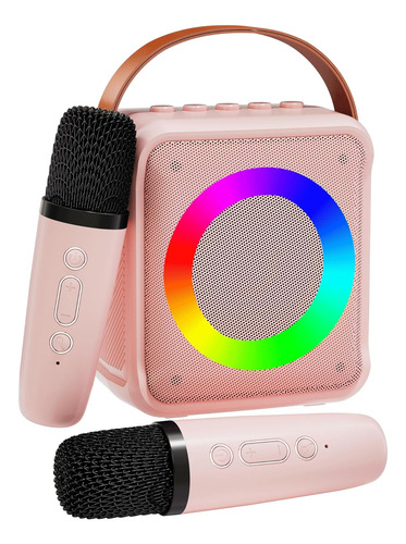 Mini Máquina De Karaoke Con Bluetooth Y Luces Led