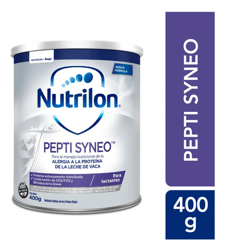 Leche de fórmula en polvo Nutricia Bagó Nutrilon Pepti Syneo en lata de 400g - 0 meses a 2 años