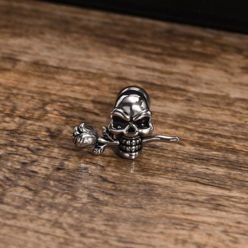Aretes Punk De Calaveras Para Hombre 2pcs