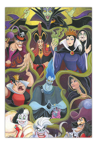 Quadro A3 Em Mdf Disney Vilans 002