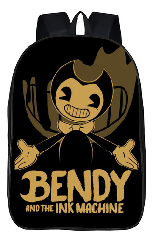 Mochila Periférica Bandi Anime Bendy And The Ink, Capa Grand