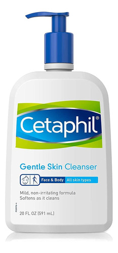 Cetaphil Limpiador Suave De Piel De 20 Onzas Líquidas, Lav.