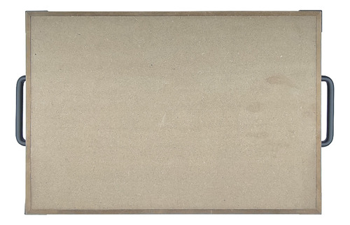 Charola Amparo De Madera Natural Color Beige