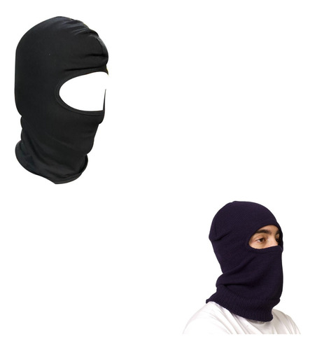 Capuz Balaclava  Anti Alergica Segunda Pele - Preto 1° Linha