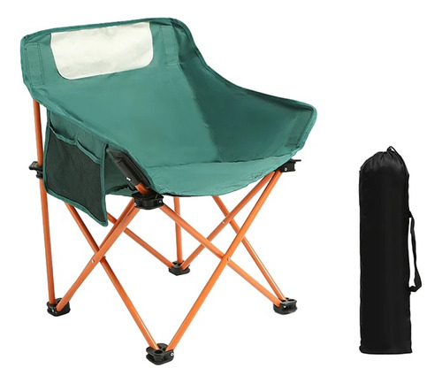 Silla Plegable Portátil Para Campamento Jardín Playa Verde